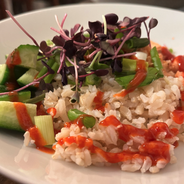 Spicy Salmon Rice Bowls